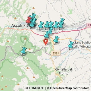 Mappa Via Colle Pasquale, 63084 Folignano AP, Italia (3.9575)
