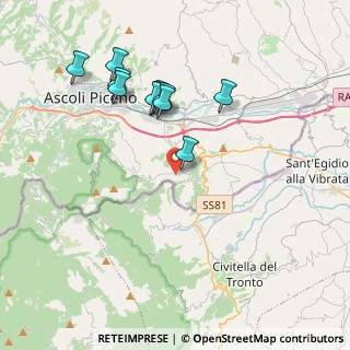 Mappa Via Colle Pasquale, 63084 Folignano AP, Italia (3.83545)