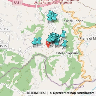 Mappa Via Colle Pasquale, 63084 Folignano AP, Italia (0.557)