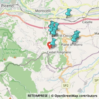 Mappa Via Colle Pasquale, 63084 Folignano AP, Italia (1.72455)