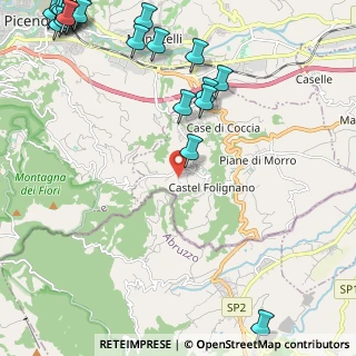 Mappa Via Colle Pasquale, 63084 Folignano AP, Italia (3.5475)