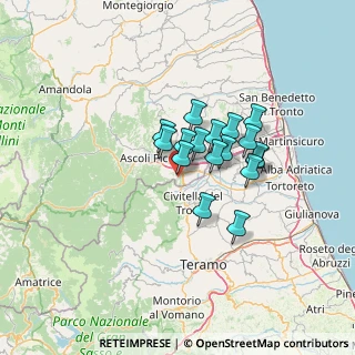 Mappa Via Fano, 63084 Folignano AP, Italia (9.68294)