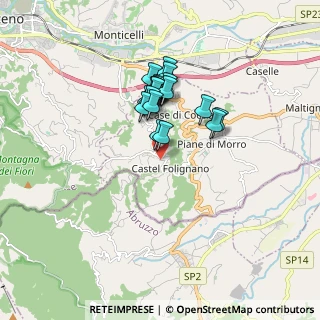 Mappa Via Fano, 63084 Folignano AP, Italia (1.38)