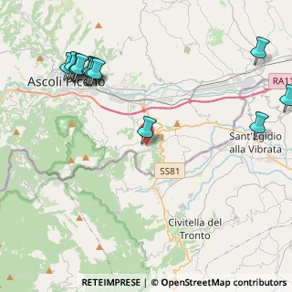Mappa Via Fano, 63084 Folignano AP, Italia (5.72385)