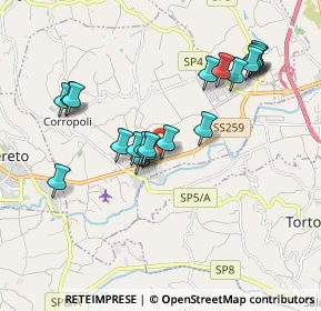 Mappa Via John Fitzgerald Kennedy, 64013 Corropoli TE, Italia (1.882)