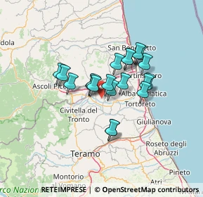 Mappa Via Montrone, 64010 Torano Nuovo TE, Italia (10.207)