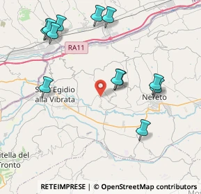 Mappa Via Montrone, 64010 Torano Nuovo TE, Italia (4.695)