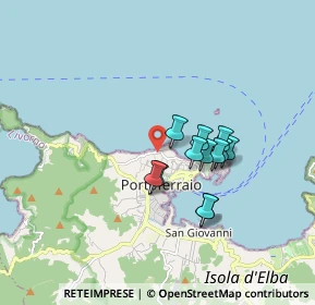 Mappa Via de Fisson, 57037 Portoferraio LI, Italia (1.3775)