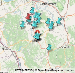 Mappa Via delle Cerquette, 06059 Todi PG, Italia (11.108)