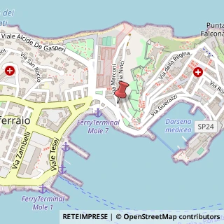Mappa Via Guglielmo Marconi, 6, 57037 Portoferraio, Livorno (Toscana)