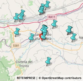 Mappa Via P. Riccitelli, 64016 Sant'Egidio alla Vibrata TE, Italia (3.8455)