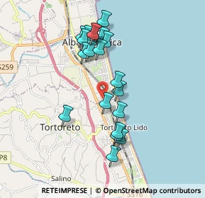 Mappa Via dei Salici, 64011 Alba Adriatica TE, Italia (1.7655)