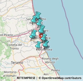 Mappa Via dei Salici, 64011 Alba Adriatica TE, Italia (8.21615)