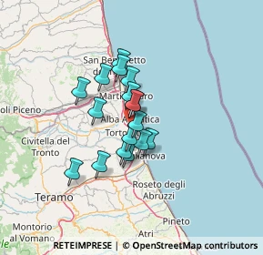 Mappa Via dei Salici, 64011 Alba Adriatica TE, Italia (9.34765)