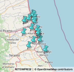 Mappa Lungomare Sirena, 64019 Tortoreto TE, Italia (11.13889)