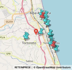 Mappa Via Vascello, 64018 Tortoreto TE, Italia (1.73375)