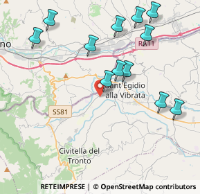 Mappa Via Metella, 64027 Sant'Egidio alla Vibrata TE, Italia (4.66083)