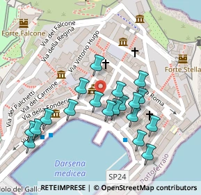 Mappa Piazza Camillo Benso Conte di Cavour, 57037 Portoferraio LI, Italia (0.123)