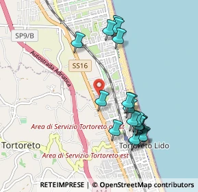 Mappa Via Silvio Spaventa, 64018 Tortoreto Lido TE, Italia (1.029)
