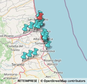 Mappa Via Silvio Spaventa, 64018 Tortoreto Lido TE, Italia (10.4875)