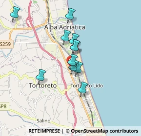 Mappa Via Silvio Spaventa, 64018 Tortoreto Lido TE, Italia (1.66)