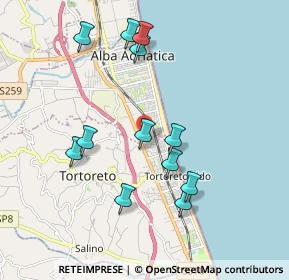 Mappa Via Silvio Spaventa, 64018 Tortoreto Lido TE, Italia (1.95083)