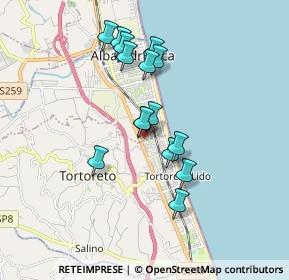 Mappa Via Silvio Spaventa, 64018 Tortoreto Lido TE, Italia (1.556)