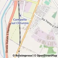 Mapa Campello sul Clitunno