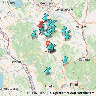 Mappa Località Pian di Porto, 06059 Todi PG, Italia (11.295)