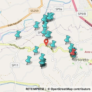 Mappa Via Caucci, 64018 Tortoreto TE, Italia (1.02857)