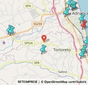 Mappa Via Caucci, 64018 Tortoreto TE, Italia (3.43583)