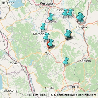 Mappa Via Toscana, 06059 Todi PG, Italia (16.64533)