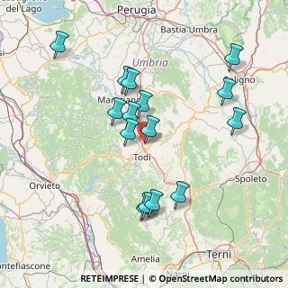 Mappa Via Toscana, 06059 Todi PG, Italia (15.274)