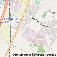 Map Campello sul Clitunno
