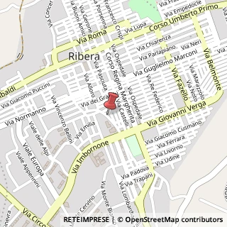 Mappa Piazza Zamenhof, 32, 92016 Ribera, Agrigento (Sicilia)