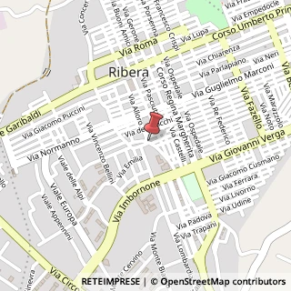 Mappa Via Piana, 34, 92016 Ribera, Agrigento (Sicilia)