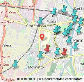 Mappa Strada Abbeveratoia, 43126 Parma PR, Italia (1.2145)