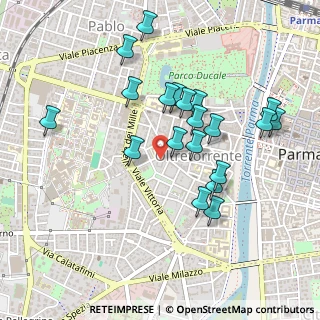 Mappa Strada Quartiere, 43125 Parma PR, Italia (0.46)