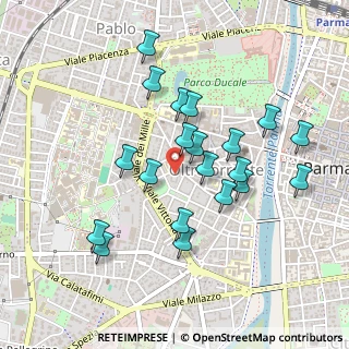 Mappa Strada Quartiere, 43125 Parma PR, Italia (0.4405)