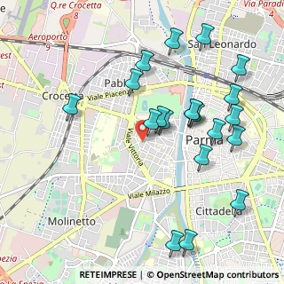 Mappa Str. Quartiere, 43125 Parma PR, Italia (1.1065)