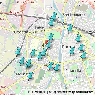 Mappa Str. Quartiere, 43125 Parma PR, Italia (1.1275)