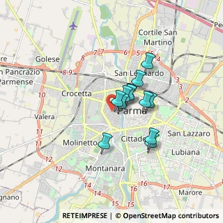 Mappa Via Costituente, 43125 Parma PR, Italia (1.13667)