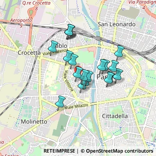 Mappa Via Costituente, 43125 Parma PR, Italia (0.741)