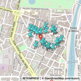 Mappa Via Costituente, 43125 Parma PR, Italia (0.156)