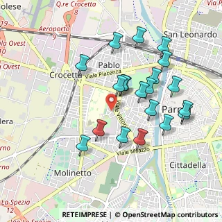 Mappa Via Strela, 43125 Parma PR, Italia (0.9175)