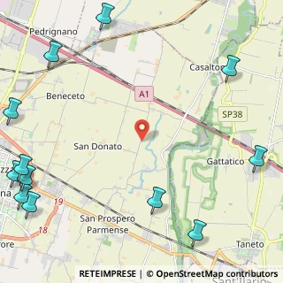 Mappa Strada Gazzano, 43122 Parma PR, Italia (3.72917)