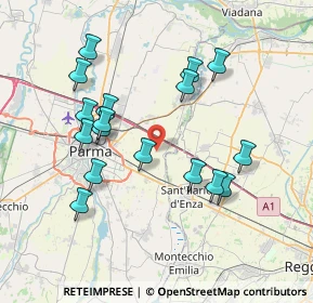 Mappa Strada Gazzano, 43122 Parma PR, Italia (7.45588)