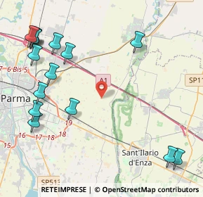 Mappa Strada Gazzano, 43122 Parma PR, Italia (5.68133)