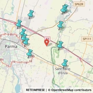 Mappa Strada Gazzano, 43122 Parma PR, Italia (4.98636)