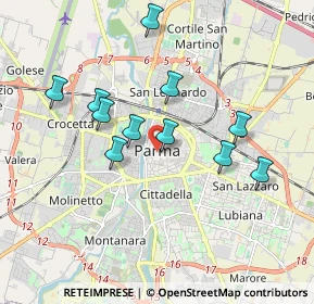 Mappa Piazza Giuseppe Garibaldi, 43100 Parma PR, Italia (1.68455)